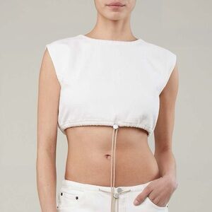 White Crop Top for Women